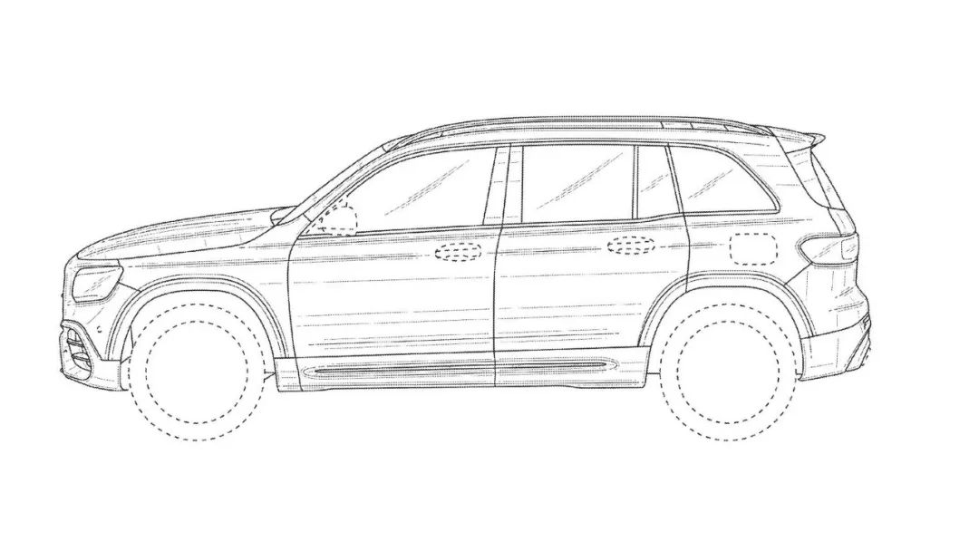 AMG GLB 45专利申请图被曝光，设计细节披露