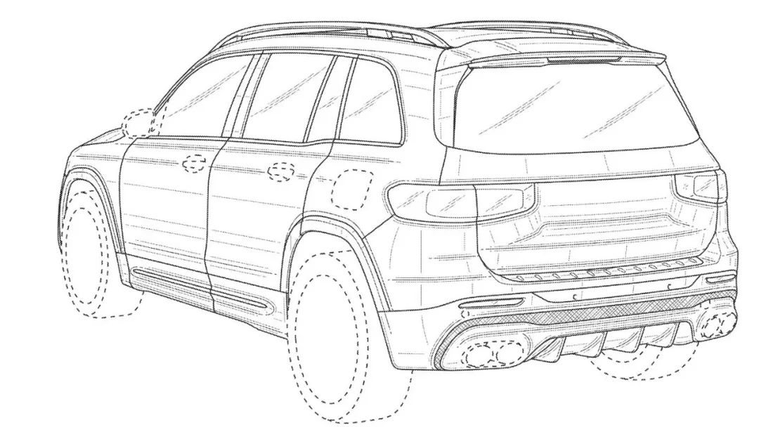 AMG GLB 45专利申请图被曝光，设计细节披露