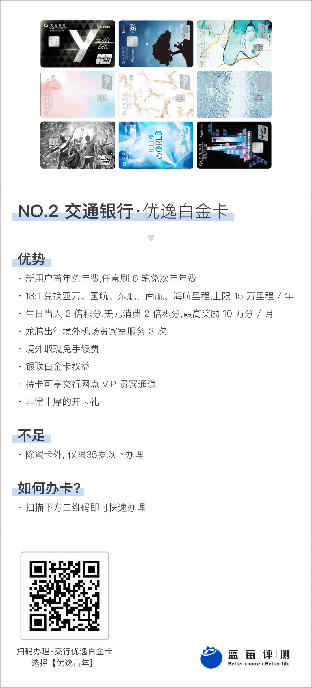 钱德勒荐卡|这3张交行信用卡可以长期持有-蓝莓评测