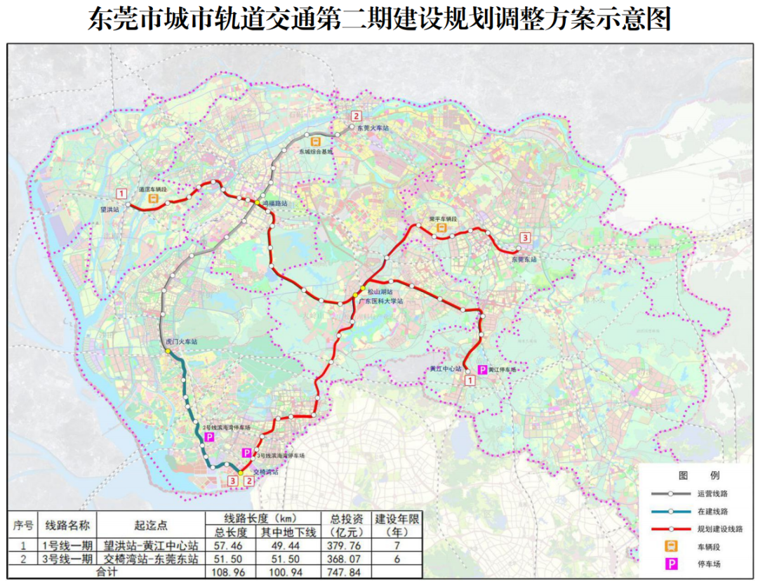 好消息東莞地鐵建設加速關於東莞軌道交通第二期建設規劃方案